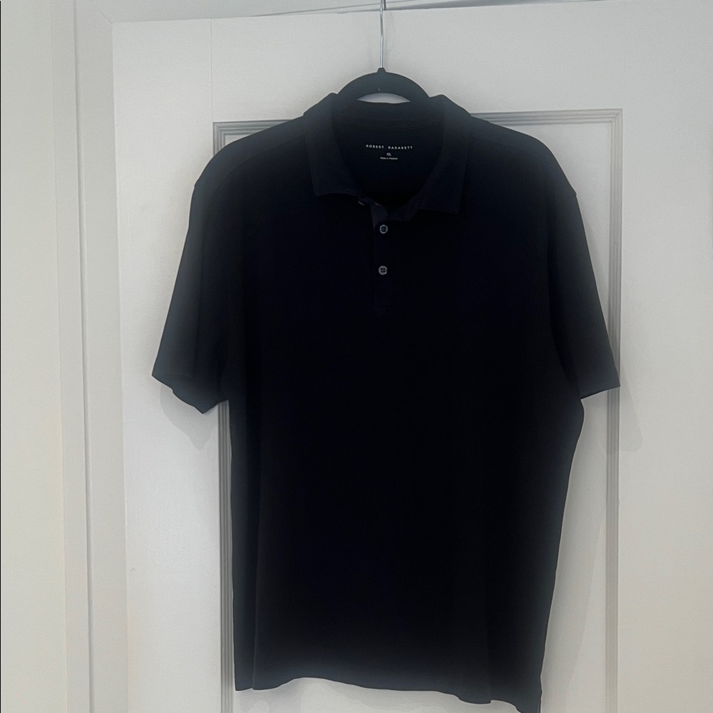 Robert Barakett Classic Black Polo Shirt